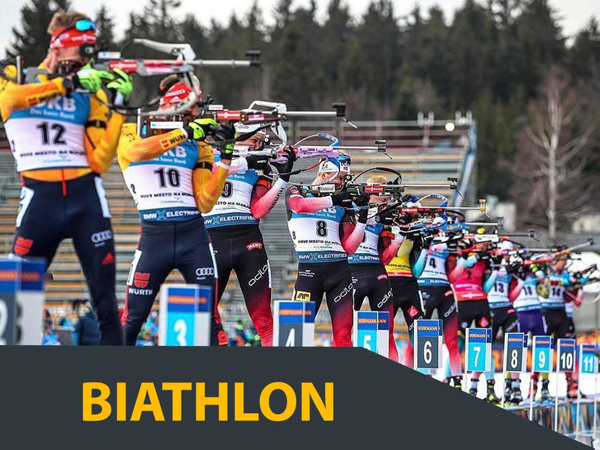 Bet on biathlon online with Melbet BD.