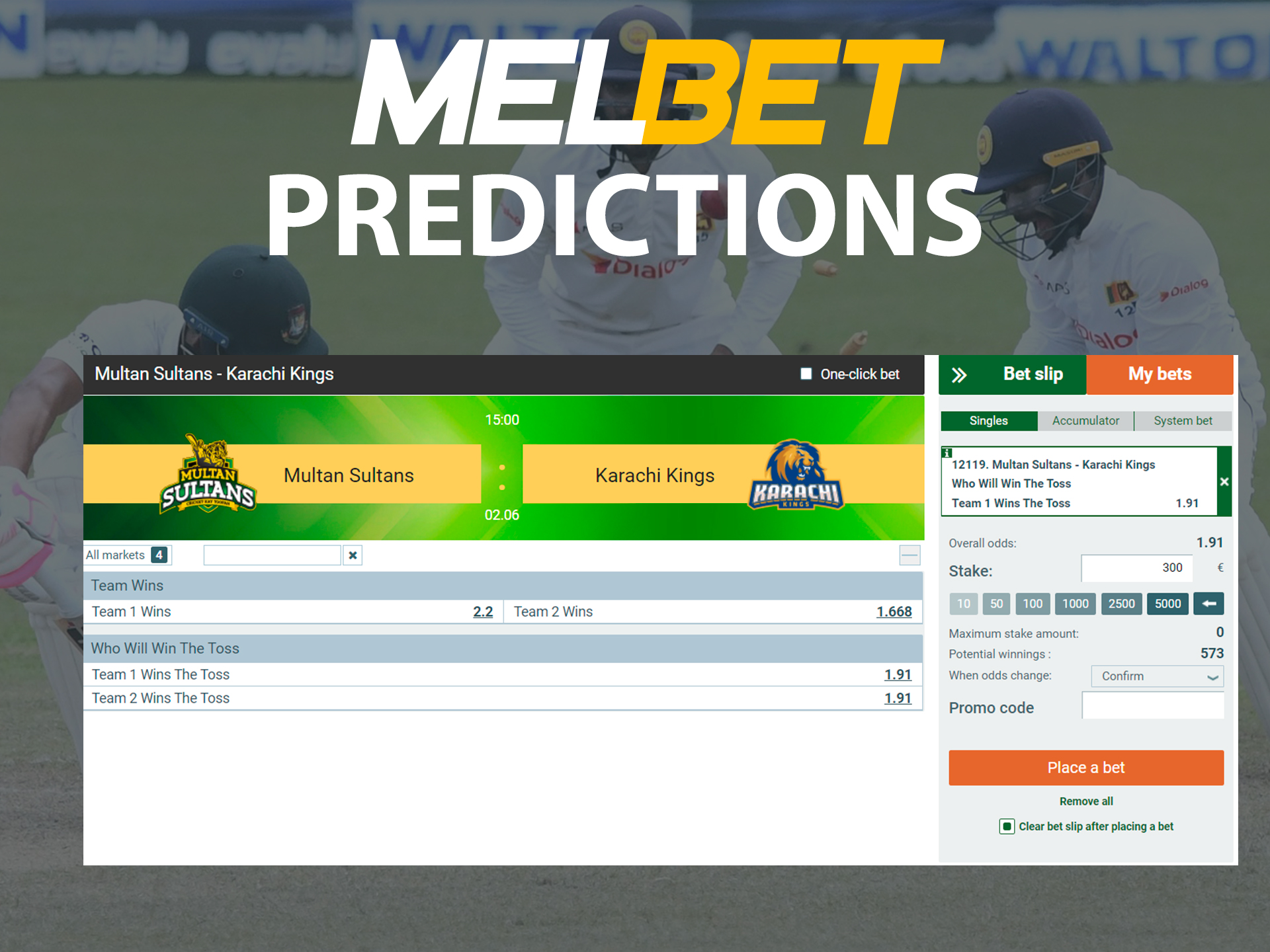 Make predictions on sporting events.